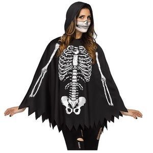 COPY - Skeleton Poncho Costume Adult One Size Spirit